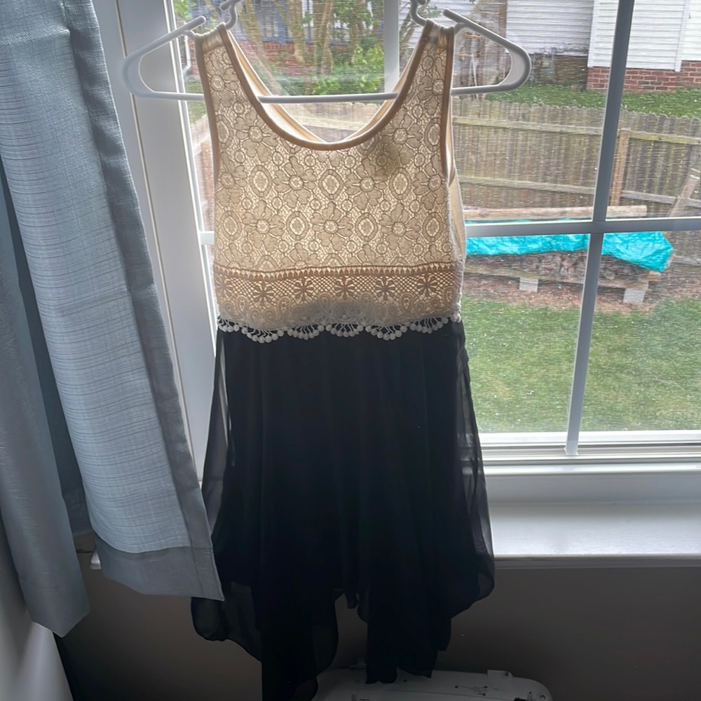 Cute white and black dress for women